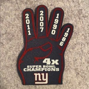 NY Giants 4x Super Bowl Foam Finger